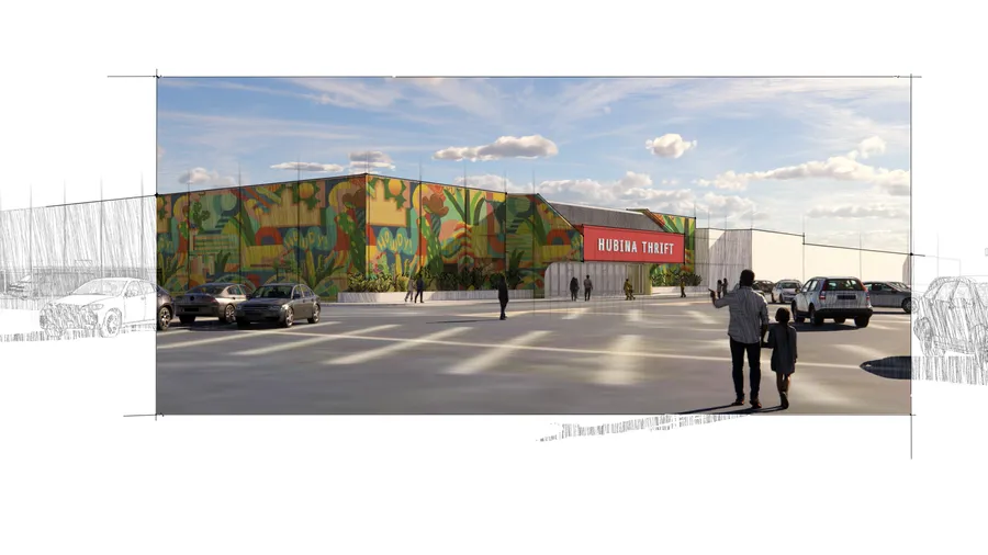 Hubina Thrift — Concept Rendering